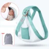 Écharpe de portage avec anneaux – Ergonomique épaule rembourrée - Turquoise Respirante