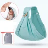 Écharpe de portage avec anneaux – Ergonomique épaule rembourrée - Vert