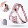 Écharpe de portage avec anneaux – Ergonomique épaule rembourrée - Violet Respirante