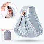 Écharpe de portage avec anneaux – Ergonomique épaule rembourrée - Gris