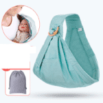 Écharpe de portage avec anneaux – Ergonomique épaule rembourrée - Vert