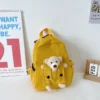 Sac à dos enfant mixte – modèle ludique, ergonomique et léger - Jaune