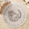 Tapis Alphabet & Animaux – Tapis de jeu éducatif pour bébé & chambre enfant - Chaton