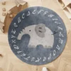 Tapis Alphabet & Animaux – Tapis de jeu éducatif pour bébé & chambre enfant - Éléphant