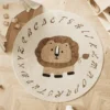 Tapis Alphabet & Animaux – Tapis de jeu éducatif pour bébé & chambre enfant - Lion