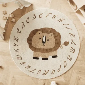 Alphabet animal nursery rug - Lion