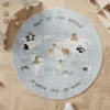 Tapis Alphabet & Animaux – Tapis de jeu éducatif pour bébé & chambre enfant - Monde