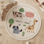 Tapis Alphabet & Animaux – Tapis de jeu éducatif pour bébé & chambre enfant - Maison