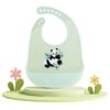 Bavoirs ultra-fins en silicone bébé – Imperméables, doux et durables - Panda