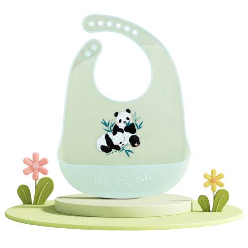 bavoir silicone 6–72 mois - panda