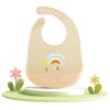 Bavoirs ultra-fins en silicone bébé – Imperméables, doux et durables - Arc en ciel