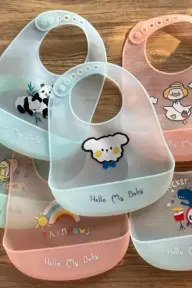 bavoirs ultra-fins en silicone bébé