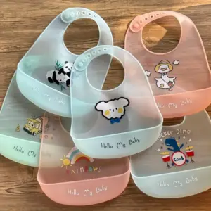 bavoirs ultra-fins en silicone bébé