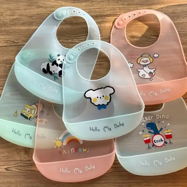 bavoirs ultra-fins en silicone bébé
