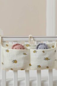 organisateur de lit bébé - citrons