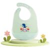Bavoirs ultra-fins en silicone bébé – Imperméables, doux et durables - Dinosaure
