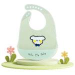 Bavoirs ultra-fins en silicone bébé – Imperméables, doux et durables - Mouton
