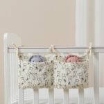 Organisateur de lit bébé - Rangement pratique pour couches et accessoires bébé - Lapinous