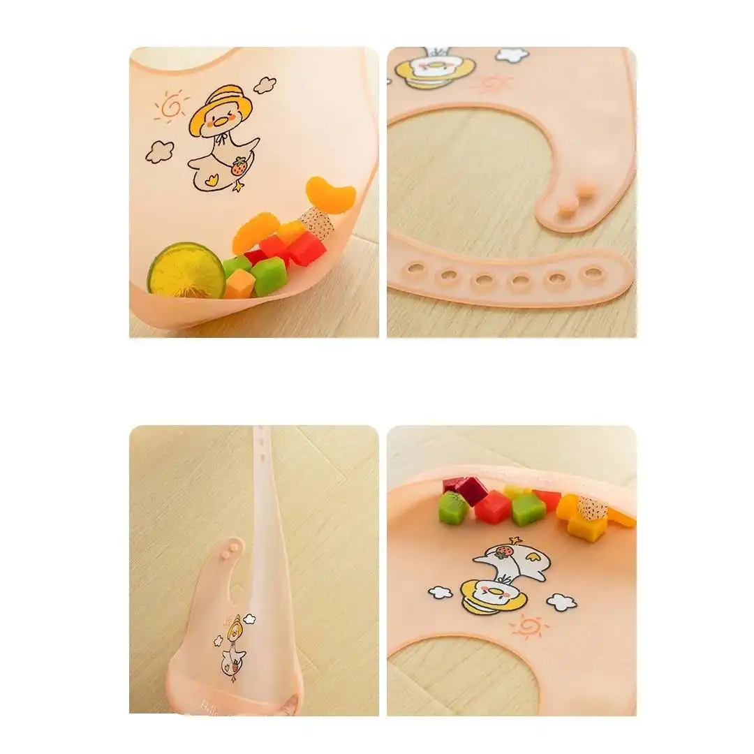 bib soft silicone baby set