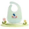 Bavoirs ultra-fins en silicone bébé – Imperméables, doux et durables - Dinosaure
