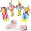 Lot 4 Hochets Bracelet et Chaussettes Bébé — Éveil Sensoriel dès la Naissance - Toutes