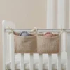 Organisateur de Lit Bébé — Couches, Lingettes et Accessoires à Portée de Main - Beige