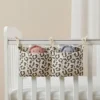 Organisateur de Lit Bébé — Couches, Lingettes et Accessoires à Portée de Main - Leopards