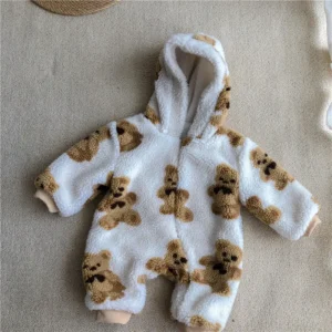 Combinaison bébé ours - creme