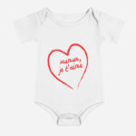 Body bébé Je t'Aime Maman classique à manches courtes - Coeur