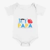 Body bébé Je t'Aime Papa classique à manches courtes - Moustache