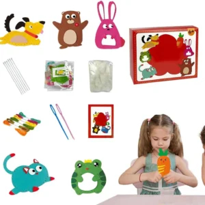 Children's animal sewing kit