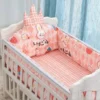 Tour de Lit Royal — Pare-Chocs Doux, Motifs Variés, Cocon Apaisant - Fraise