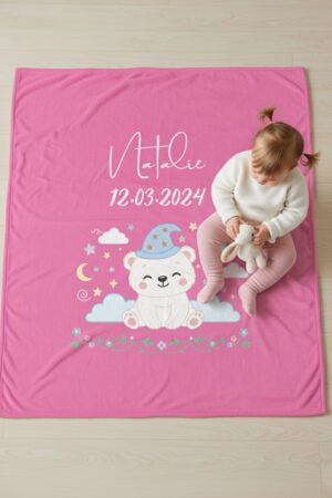Couverture bébé - Fushia