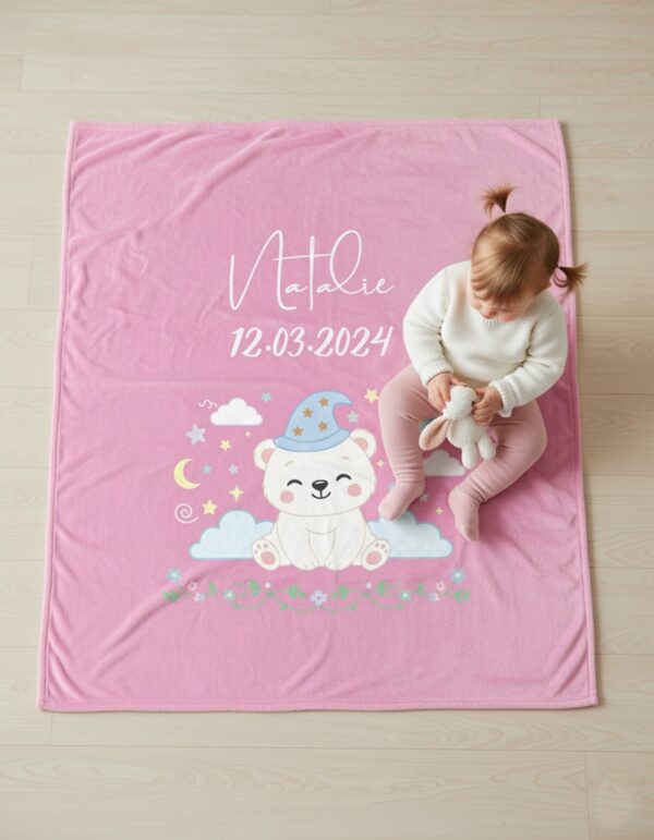 Couverture bébé - Rose