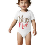 Body bébé Pour Noel - à manches courtes - Rennes