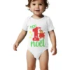 Body bébé Pour Noel - à manches courtes - 1er Noel fille