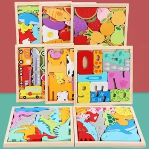 Jouet éducatif Montessori en bois