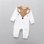 Barboteuse Manches Longues Imprimé - Blanc