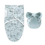 Couverture d’Emmaillotage Bébé ou Gigoteuse  – Doux et Confortable - Elephant