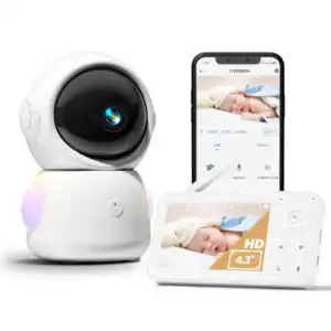 Caméra de surveillance bébé avec écran mobile et 4.3" d'affichage