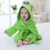 Peignoir de Bain Bébé Poncho – Coton Super Doux, Sortie de Bain Enfant - Grenouille
