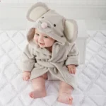 Peignoir de bain bébé - Poncho Style animaux - Souris
