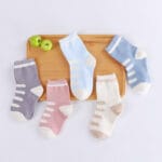 Chaussettes Bébé Coton Respirant – Motifs Cartoon – Unisexe – 0 à 8 Ans - Bandes