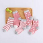 Chaussettes Bébé Coton Respirant – Motifs Cartoon – Unisexe – 0 à 8 Ans - Pasteque