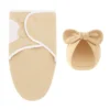 Couverture d’Emmaillotage Bébé ou Gigoteuse  – Doux et Confortable - Khaki