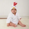Peignoir de Bain Bébé Poncho – Coton Super Doux, Sortie de Bain Enfant - Coq