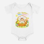 Body bébé Paques - à manches courtes - Panier paques