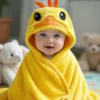 Cape de Bain Bébé – Sortie de Bain Coton Doux pour Enfant - Canard