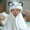 Cape de Bain Bébé – Sortie de Bain Coton Doux pour Enfant - Panda