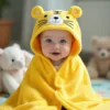 Cape de Bain Bébé – Sortie de Bain Coton Doux pour Enfant - Tigre